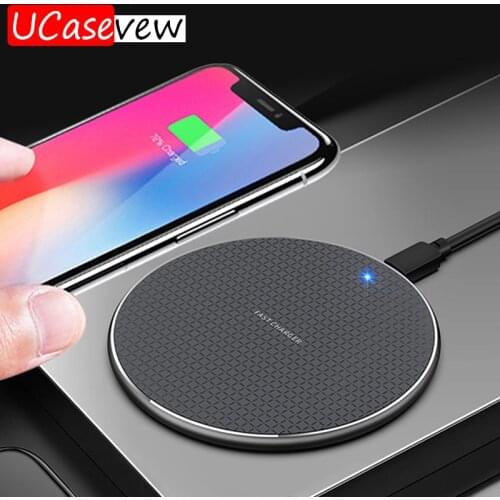 10W Qi Wireless Charger For Samsung Galaxy S10 S9 S9+ S8 Note 9 USB Fast Wireless Charging Pad for iPhone 11 Pro XS Max XR X 8