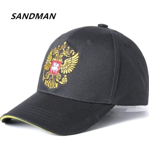 New Unisex 100% Cotton Outdoor Baseball Cap Russian Emblem Embroidery Snapback Fashion Sports Hats For Men & Women Hip Hop Cap
