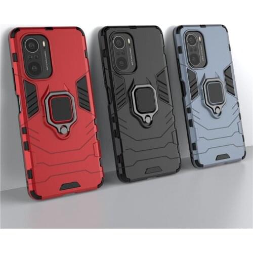 For Xiaomi Poco F3 Case Cover Poco f3 5g Ring Holder Armor Housings Protective Back Phone Cases For Poco F 3 3F Global Version