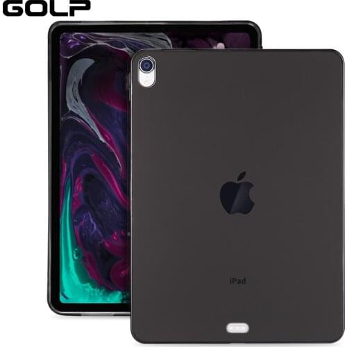 Transparent Cover For iPad Pro 12.9 2018 Case, GOLP Ultra Thin Slim Soft TPU Back Case for iPad Pro 11 2018 cover