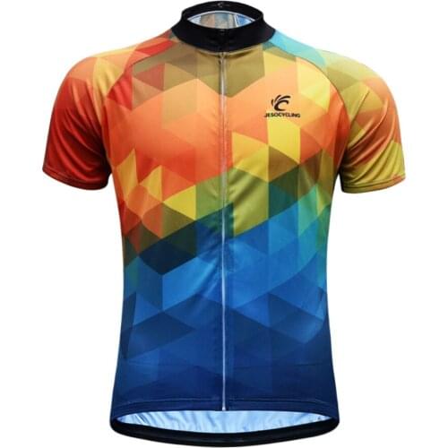 JESOCYCLING 2020 Cycling Jersey Men MTB Bike Jersey Tops Cycling Clothing Ropa Ciclismo Short Sleeve Maillot Ciclismo