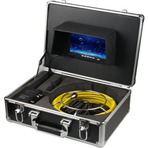 23mm/17mm/6.5mm Lens 20M Cable Pipe Inspection Endoscope 7" LCD Sewer Drain Camera Used For Underground Pipeline Inspection