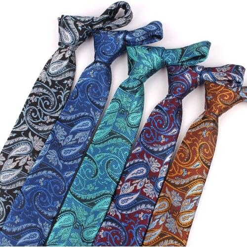 Polyester Jacquard Floral Ties For Men Women FashionPaisley Neck Tie for Wedding Business Suits Classic Tie Men Necktie Gravatas