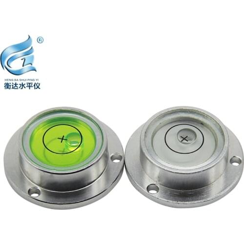 Horizontal bubble metal level with flange high precision level bubble 38*28*12mm