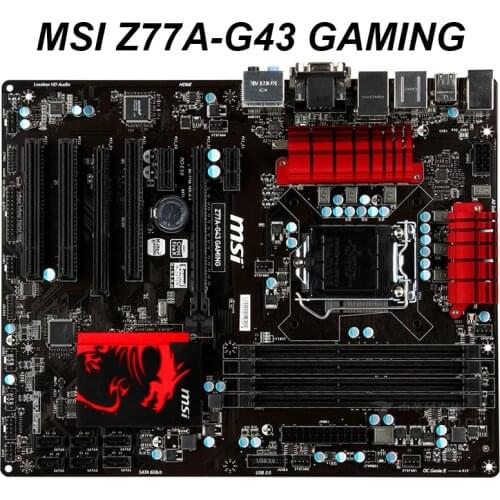 Used For MSI Z77A-G43 GAMING Computer USB3.0 SATA III Motherboard LGA 1155 DDR3 For Intel Z77 Z77M Desktop Mainboard