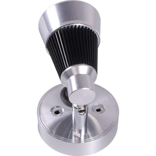 12V Reading Lamp RV Boat LED Bedside Lamp Camper Trailer Motorhome Interior Lighting Spotlight Machined Aluminum Brushed Nickel
