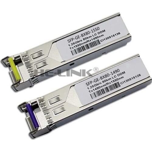 LODFIBER SFP-GE-BX80-1490/SFP-GE-BX80-1490 D-E-LL Compatible 1.25G 1490/1550nm BiDi 80km Transceiver