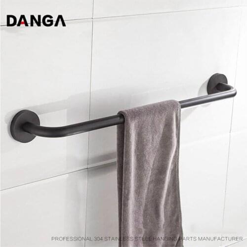 Kitchen Towel Rack Storage Single Rod 304 Stainless Steel Storage Holder Wall Mounted Shower Shelf Bathroom Accessories