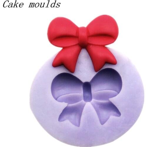 Wholesale Silicone mold RS073 Mini bow knot shape Clay mold Fondant cake mold Free shipping