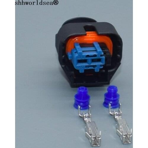 Shhworldsea 2pin auto electric male plug cable waterproof wiring connector 1928405521 1 928 405 521