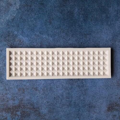 DIY Fondant Cake Silicone Mold Gem Diamond Texture Cake Rim Decoration Mold Chocolate Mold A035