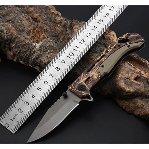 16.5CM-3CR13 Folding Knife Outdoor Multifunctional Folding Knife Wilderness Survival Camping Survival Hunting Knifes