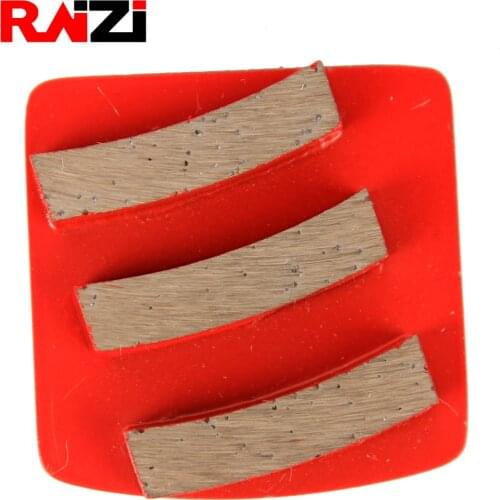 Raizi 3 Helical Metal Scraper Diamond Grinding Plate Metal Segment Tools Grit 30 Hard Bond Scrapers For Soft Concrete Floor