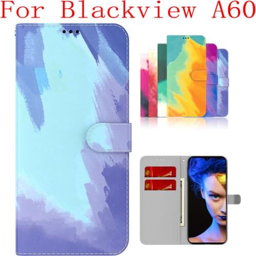 Sunjolly Case for Blackview A60 Wallet Stand Flip PU Phone Case Cover coque capa Blackview A60 Case Blackview A60 Cover