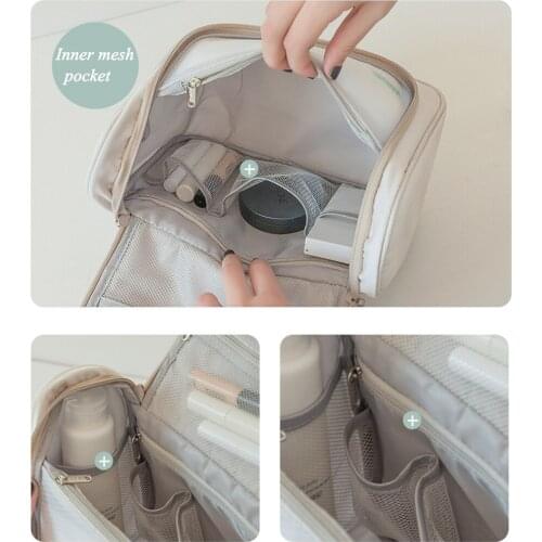 Oxford Cloth Cosmetic Bag With Portable Large-capacity Cosmetic Bag Waterproof Hook Wash Bag Travel Convenient Cosmetic Bag