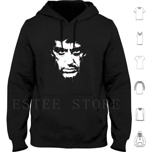 Scarface Hoodies Long Sleeve Al Pacino Scarface Godfather Tony Montana Montana Gangster Miami Cocaine De Palma Movie