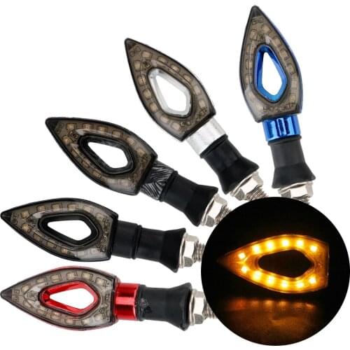 2Pcs/set 12LED Universal Motorcycle Turn Signal Lights Turn Indicators Lamps Motorcycle Accessories