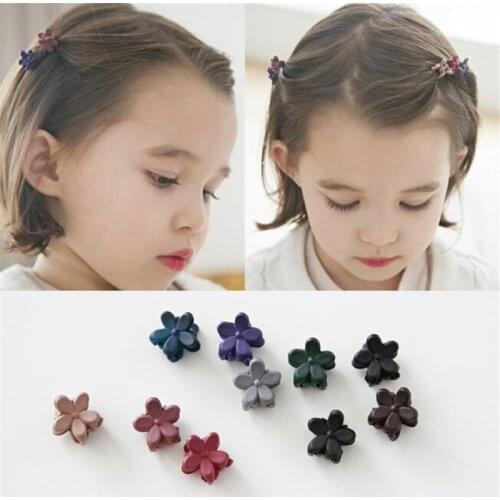 5/10pcs/Lot Girls Cute Small Plum Blossom Hair Claws Children Lovely Hair Clips Hairpins Headbands Kids Fashion Hair Accessories