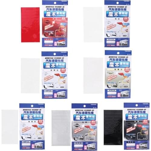 Waterproof Stick Firmly Car Paint Scratches Stickers Sticky Notes Quick Cover Scar Paste White Black Red Silver Gray