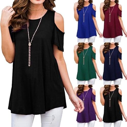 Core 6 Womens (S-2X) Soft Pima Cotton Stretch Scoop Neck Strapless Summer Short Sleeve T-Shirt