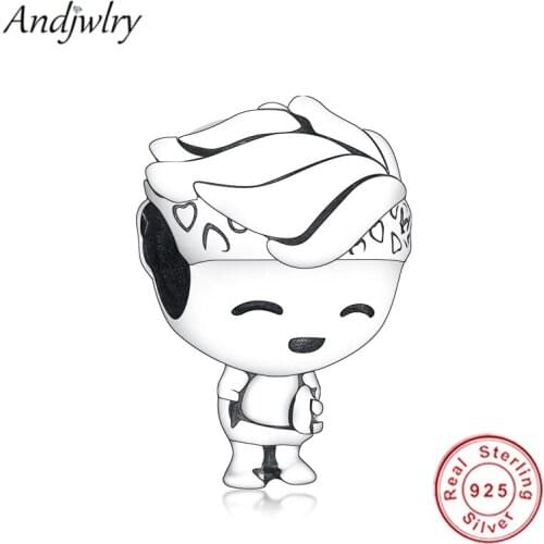 925 Sterling Silver Boy Teenager Charm Fit Original Pandora Charms Bracelet 925 Sliver Beads DIY Jewelry Charm Berloque