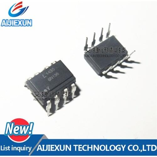 10Pcs 6N136 DIP8 Optocoupler DC-IN 1-CH Transistor With Base DC-OUT 8-Pin PDIP Tube in stock 100% New and original