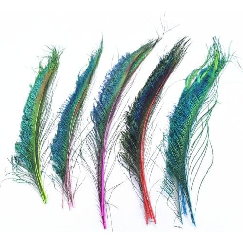 10pcs beautiful high quality natural peacock feathers 30-35cm / 12-16 inch jewelry wedding Halloween decoration DIY living room