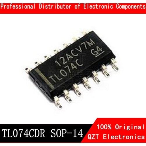 10PCS TL074CDT SOP14 TL074 SOP TL074C SMD 074C TL074CDR SOP-14 new and original IC