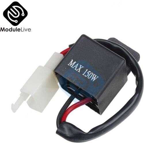 2 Pin 12V Dependable Fashion Motorcycle Motorbike LED Turn on Indicator Light Flasher Blinker Relay Ap5 LF1-S-PIN MAX 150W 2Pins