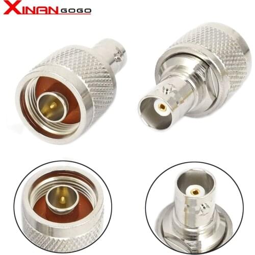 BNC to N adapter BNC Female jack TO N male plug adapter full copper 5PCS