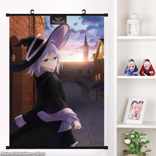 Anime Wandering Witch The Journey of Elaina Elaina Flan Saya Sheila Wall Scroll Mural Poster Otaku Home Decor Art Collection
