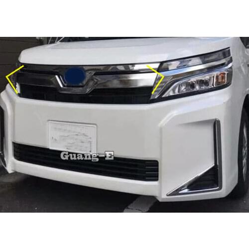 Car Sticker Front Bottom Center Racing Grid Grill Grille Plating 1pcs For Toyota Noah Voxy 80 Series 2014 2015 2016 2017 2018