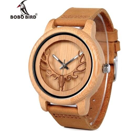 Мужские часы с кожаным ремешком BOBO BIRD China At AliExpress