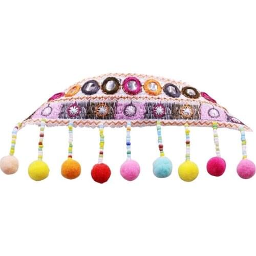 DIY Handmade Bohemian Style Beads Tassel Lace Trim Ribbon Pompom Sewing On Clothes Craft Accessories Fringe Braid