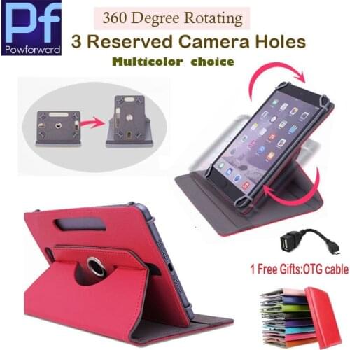 For Archos 97 Titanium HD 8Gb/97b Titanium/97 Xenon 9.7"inch 360Degree Rotating Universal Tablet PU Leather cover case Free OTG