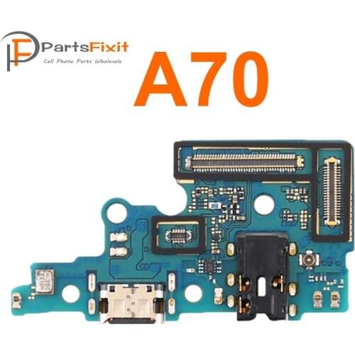 For Samsung Galaxy A70 USB Charging Dock Connector with IC Charging Port Microphone Flex Cable with IC Replacement Parts