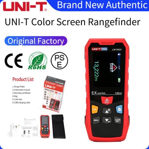 UNI-T Laser Distance Meter LM50EX LM70EX LM100EX 9 Measurement Modes Electronic Leveling 20 Groups Data Storage 2m Drop Test