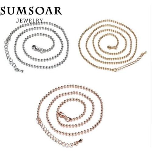 Hot Sale 80cm Cheaper Ball Bead Chain for My Coin Frame Pendant Locket Necklace 10pcs/Lot