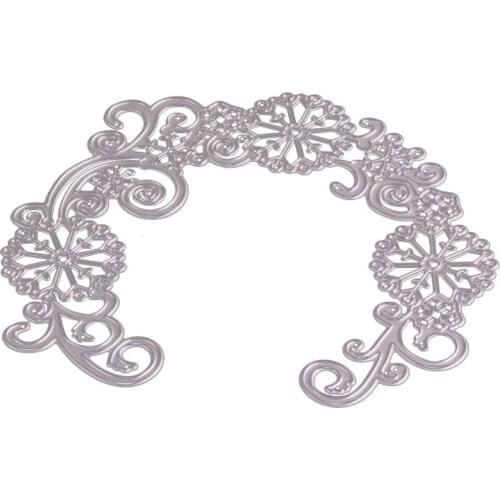 The Half Wreath Metal Cutting Dies Stencil DIY Scrapbooking Embossing Paper Card