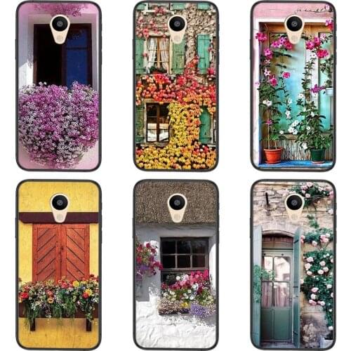 Soft TPU Phone Case Magasin House With Flowers At Windows Case For Huawei P50 P40 P30 P20 P10 Lite E Plus Pro P Smart Z 2019