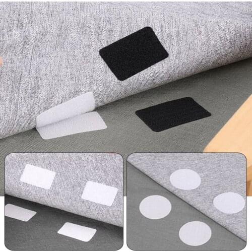 5-Pair/pack Of Self-adhesive Fasteners, Household Non-slip Stickers, Sofa Carpets, Strong Adhesive Hook And Loop Nylon Stickers