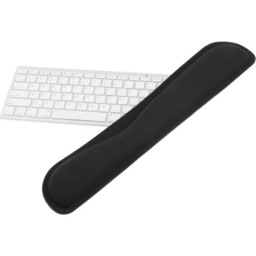 Desktop Anti Slip Black Gel Wrist Rest Support Comfort Pad for PC Computer Gaming Keyboard Raised Platform Hands