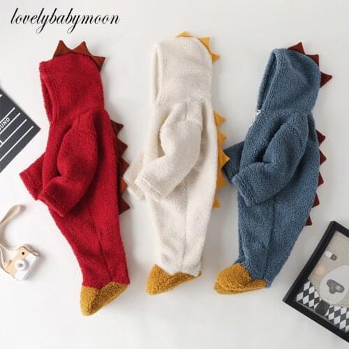 New Cute BABY Newborn Baby Boy Girl Clothes Long Sleeve Hoddies Bear Zipper Baby Romper Clothes Autumn Winter Wear 0-18M