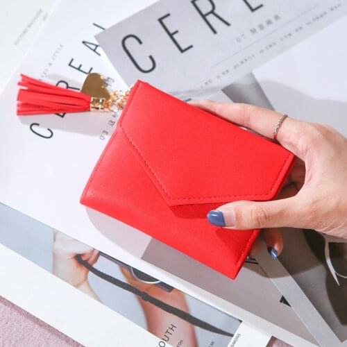 New Leather Women Wallet Hasp Small and Slim Coin Pocket Purse Women Wallets Cards Holders Luxury Brand Wallets Designer Purse