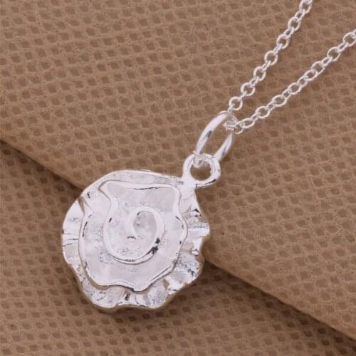 Wholesale High quality silver plated Fashion jewelry chains necklace pendant WN-301