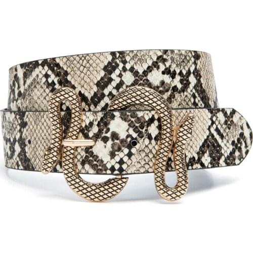 Pемень женский Vintage Women Belt with Snake Design Stunning Gift 2021 Cute Snake Belt ( FREE Hole Puncher)