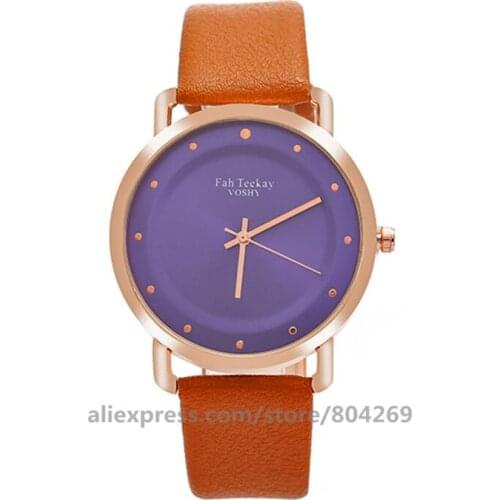 Popular New Hot Brand Luxury Purple Watch Women Fashion Rose Gold Case Dress Wristwatches Women Quartz Watches 920172