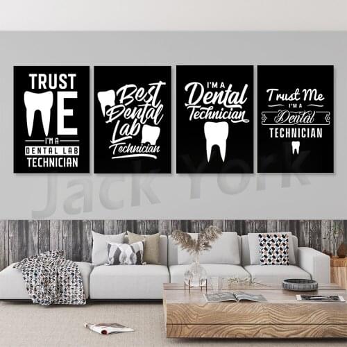 Dental Technician Poster Print Dentist Office Decoration Proud Dental Technician
