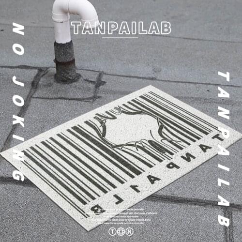 QR Code Pattern Custom Mat Carpet PVC Anti-slip Mat Living Room Mat Kitchen Mat Bath Mat Entrance Door Mat Carpet Home Doormat