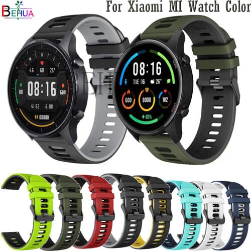 For Xiaomi MI Watch Color Smart Strap Bracelet Watchstrap Silicone Watchbands For Samsung Galaxy Watch 46mm 42MM Wristband Belt